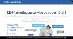 Desktop Screenshot of hotelmarketing35.com